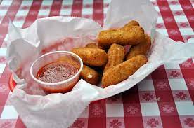 Mozzarella Sticks with Maranara Sauce.